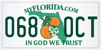 FL license plate 0680CT
