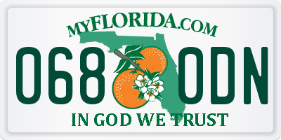 FL license plate 0680DN