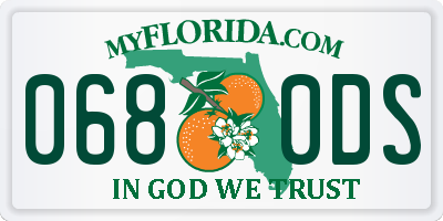 FL license plate 0680DS