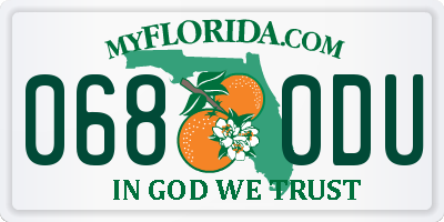 FL license plate 0680DU