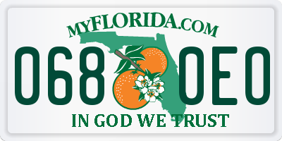 FL license plate 0680EO
