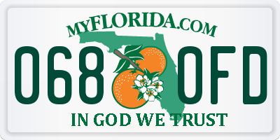 FL license plate 0680FD