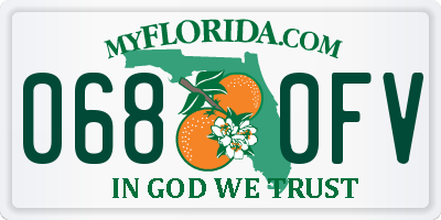 FL license plate 0680FV