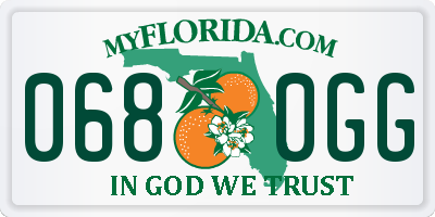 FL license plate 0680GG