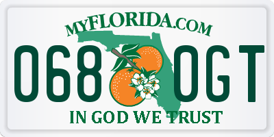 FL license plate 0680GT