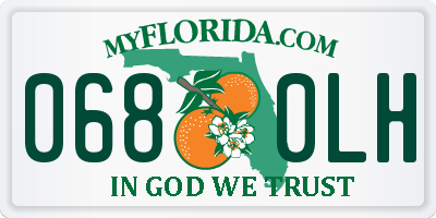 FL license plate 0680LH