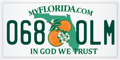FL license plate 0680LM