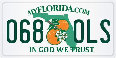 FL license plate 0680LS