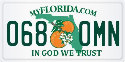 FL license plate 0680MN