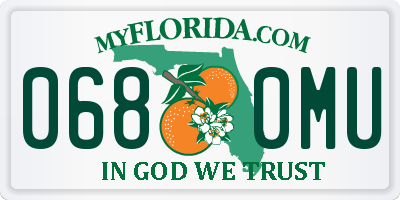 FL license plate 0680MU