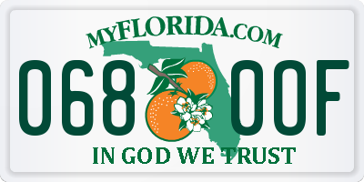 FL license plate 0680OF