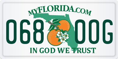 FL license plate 0680OG