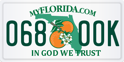 FL license plate 0680OK