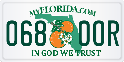 FL license plate 0680OR
