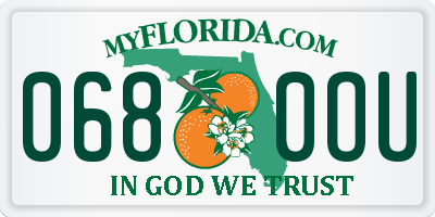 FL license plate 0680OU