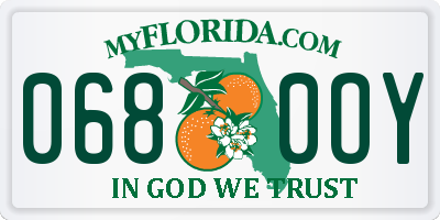 FL license plate 0680OY