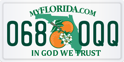 FL license plate 0680QQ