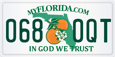 FL license plate 0680QT