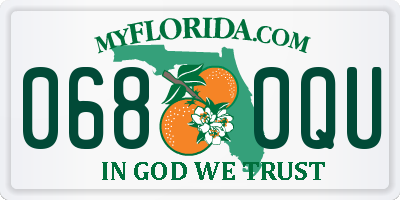 FL license plate 0680QU
