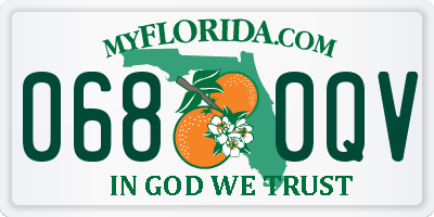 FL license plate 0680QV