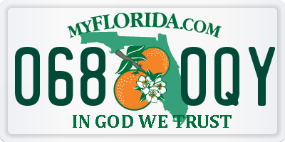 FL license plate 0680QY