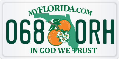 FL license plate 0680RH