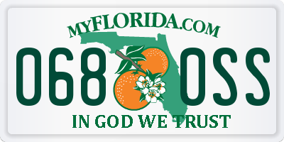 FL license plate 0680SS