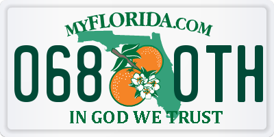 FL license plate 0680TH