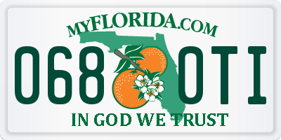 FL license plate 0680TI