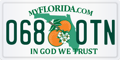 FL license plate 0680TN