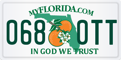FL license plate 0680TT