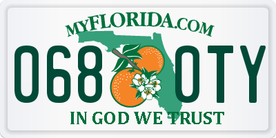 FL license plate 0680TY