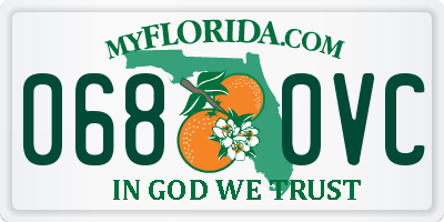 FL license plate 0680VC