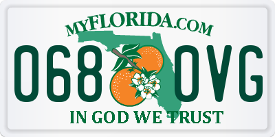 FL license plate 0680VG
