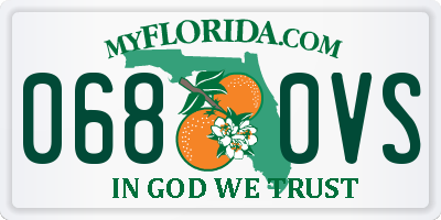 FL license plate 0680VS