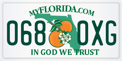 FL license plate 0680XG