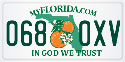 FL license plate 0680XV