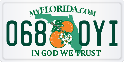 FL license plate 0680YI