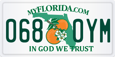 FL license plate 0680YM