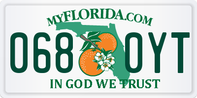FL license plate 0680YT