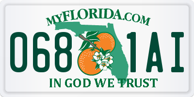 FL license plate 0681AI
