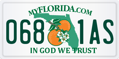 FL license plate 0681AS