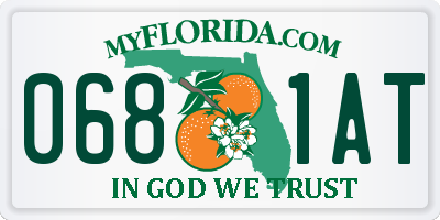 FL license plate 0681AT