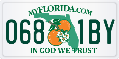 FL license plate 0681BY