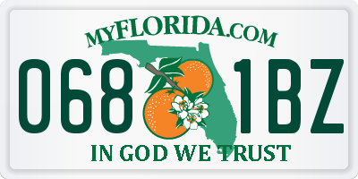 FL license plate 0681BZ