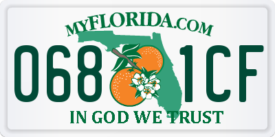 FL license plate 0681CF