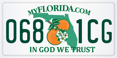 FL license plate 0681CG