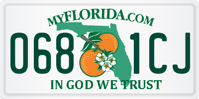 FL license plate 0681CJ