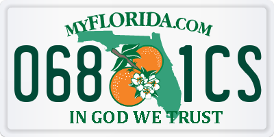 FL license plate 0681CS