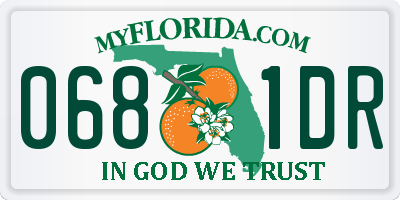 FL license plate 0681DR
